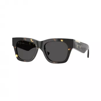 Burberry BE4424-410687 dameszonnebril, cat eye, transparant grijs montuur, donkergrijze glazen, 52/18/130 mm