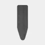 Brabantia strijkplankhoes denim black, maat B, 124x38 cm, 8mm vulling