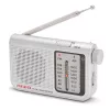 AIWA RS-55/SL draagbare analoge AM/FM zakradio, grijs