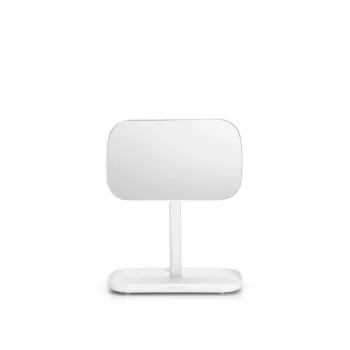 BRABANTIA ReNew wandspiegel met opbergvak, wit