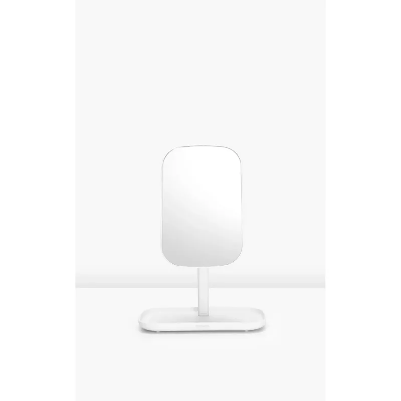 BRABANTIA ReNew wandspiegel met opbergvak, wit