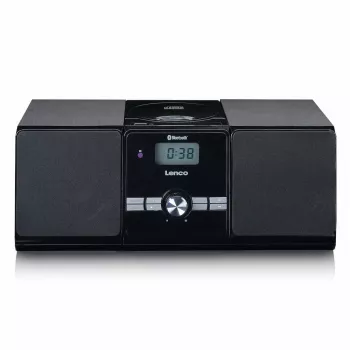 Lenco MC-030BK micro-muzieksysteem met Bluetooth, CD, FM-radio, USB, AUX, zwart
