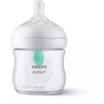 Philips Avent Natural Response anti-koliek babyfles met AirFree ventiel, 125 ml, Newborn Flow 1, 0m+