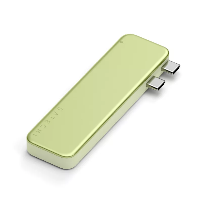 Satechi USB-C Snap Hub – multiport-adapter met 4K HDMI, 5Gbps USB, kaartlezer, 45W PD (citrus)