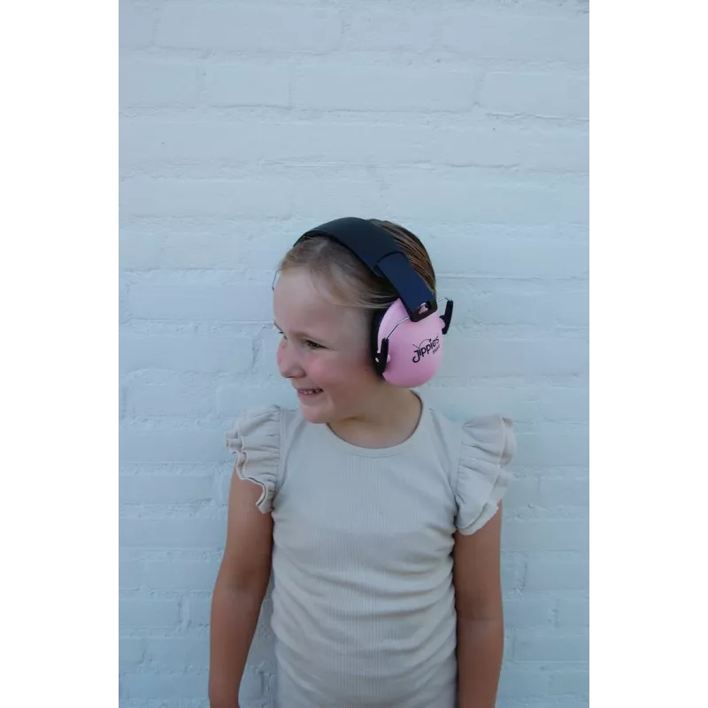 Jippie's gehoorbescherming oorkap voor kinderen, lichtroze