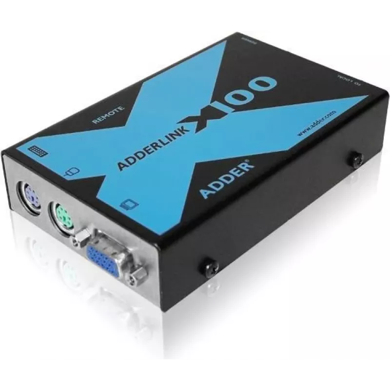 Adder Adderlink X100 VGA USB KVM-extender set via CAT tot 100 meter (X100-USB/P-IEC)