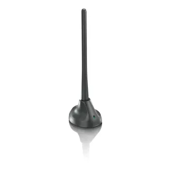 PHILIPS SDV5100/12 Binnenantenne met 18 dB versterking, UHF/VHF/FM, Zwart