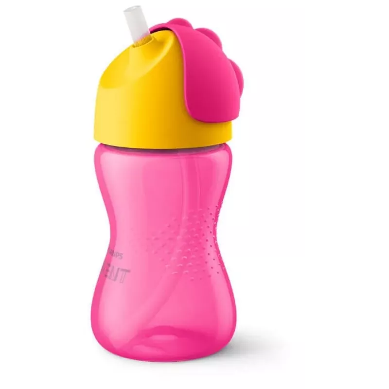 Philips Avent Rietjesbeker met flexibel rietje, 300 ml, 12m+, Roze