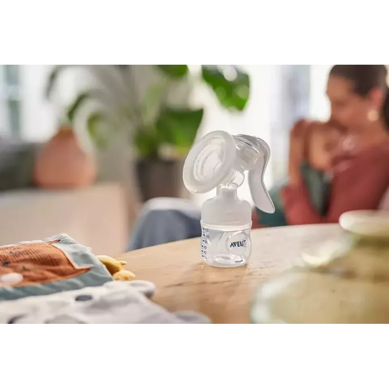 Philips Avent Lotus handmatige borstkolf met 3 bewaarbekers en adapter