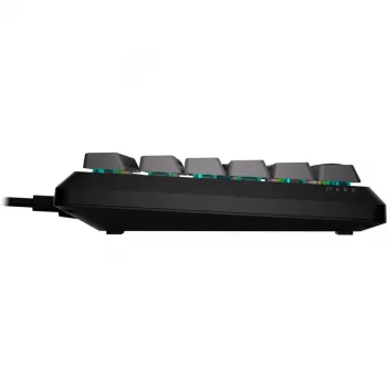 CORSAIR K55 Core RGB membraan gaming-toetsenbord, dynamische 3-zone-RGB, 6 macrotoetsen, afneembare polssteun, USB bedraad, zwart/grijs