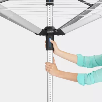 Brabantia waslijn Lift-O-Matic 50 m, Metallic Grey