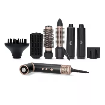 Melissa 7-in-1 multifunctionele haarstyler, keramische coating, 180°C, zwart/zilver