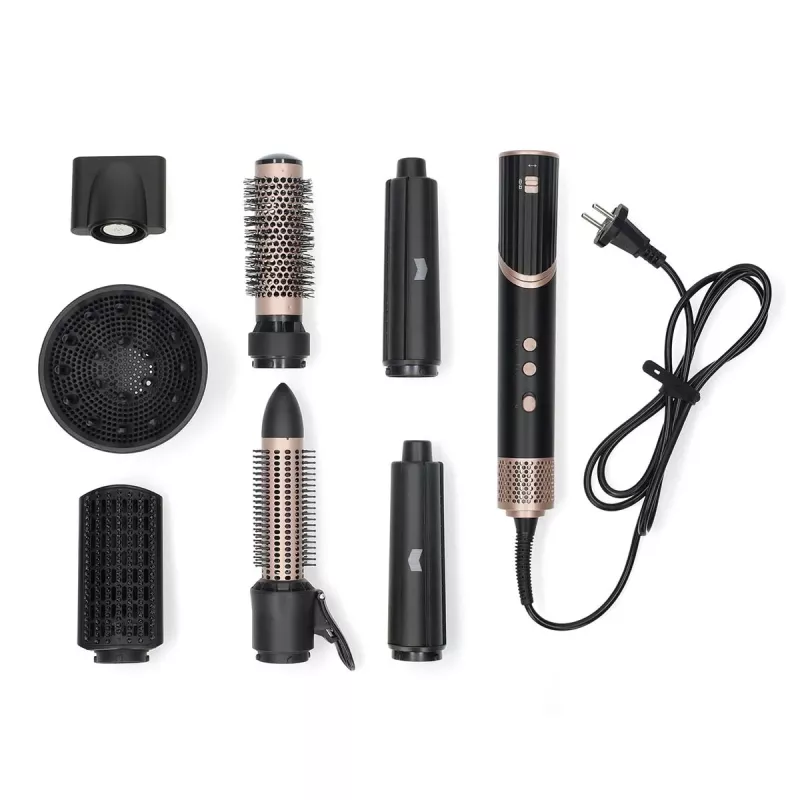 Melissa 7-in-1 multifunctionele haarstyler, keramische coating, 180°C, zwart/zilver