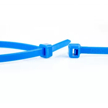 WKK blauwe kabelbinders 100 x 2,5 mm, 100 stuks, polyamide 6.6 11032671