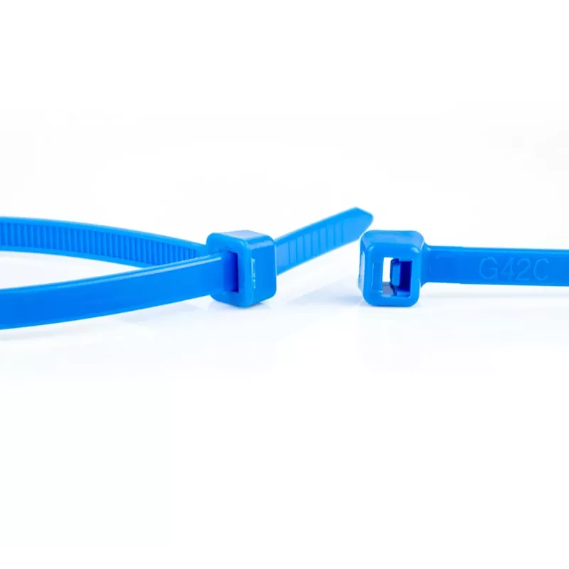 WKK blauwe kabelbinders 100 x 2,5 mm, 100 stuks, polyamide 6.6 11032671
