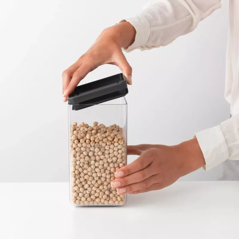 Brabantia Make & Take rechthoekige bewaarbox 1,6 L donkergrijs