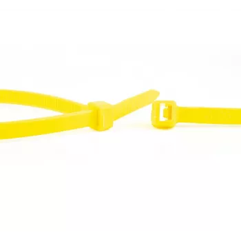 WKK gele nylon kabelbinders 100 x 2,5 mm, 100-pack 11032471