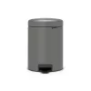 Brabantia NewIcon 5L pedaalemmer, Mineral Concrete Grey