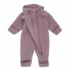 Lodger Skier Teddy baby romper, maat 62, rosé