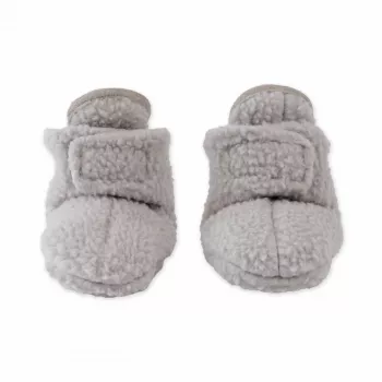 Lodger Slipper Teddy baby sloffen, Storm, 6-12 maanden, antislip
