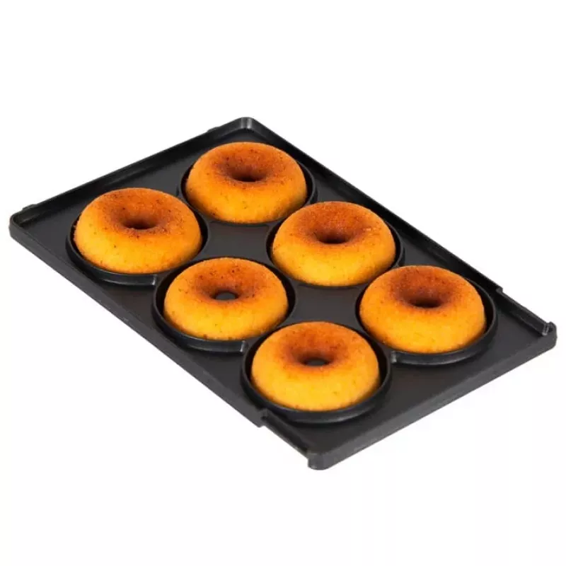Trebs 6-in-1 snackmaker rood – wafels, sandwich, grill, donuts, poffertjes, cupcake