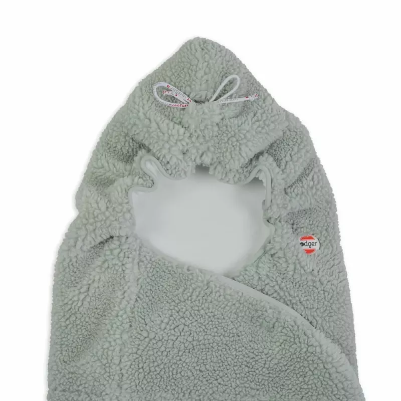 Lodger WPT 109 Wrapper Teddy Silk Touch baby puckdeken, crème