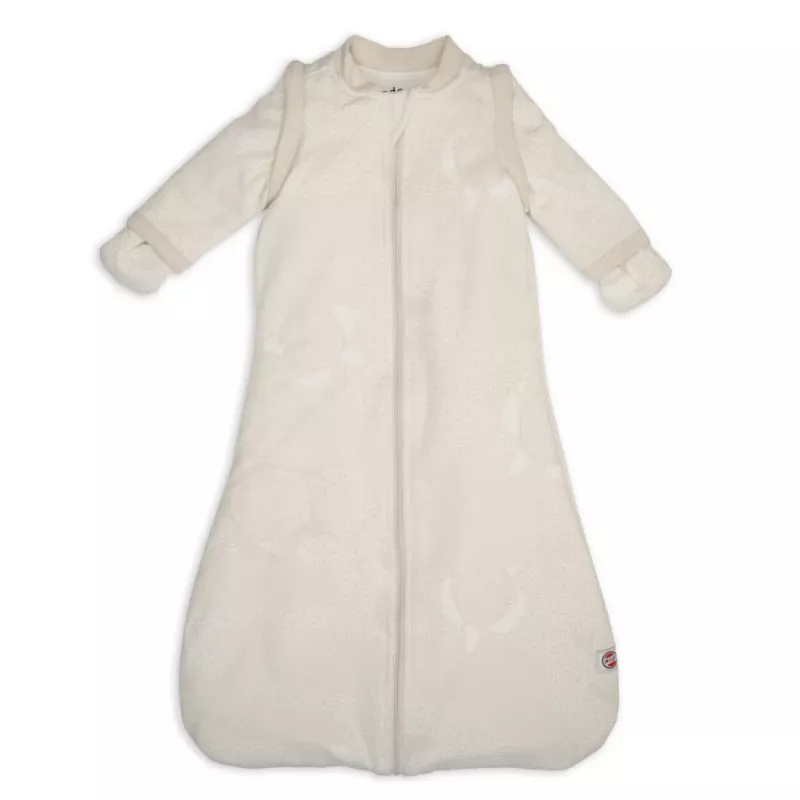 Lodger Hopper Matcha Turtle babyslaapzak met afneembare mouwen, berk, 50/62