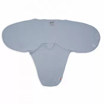 Lodger Bundler effen katoenen baby-puckdoek wikkel, Blue Fogg