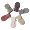 Lodger Mittens Folklore fleece baby-wantjes, beige, 12-24 maanden