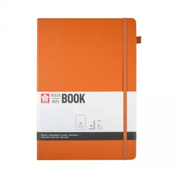 Sakura notitieboek DIN A4 gelinieerd, amberkleurig hardcover, 160 pagina's 94146605