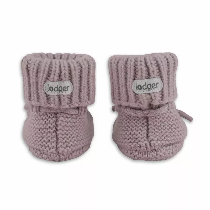 Lodger Slipper Merino Wool babyschoenen, rosé, 6-12 maanden