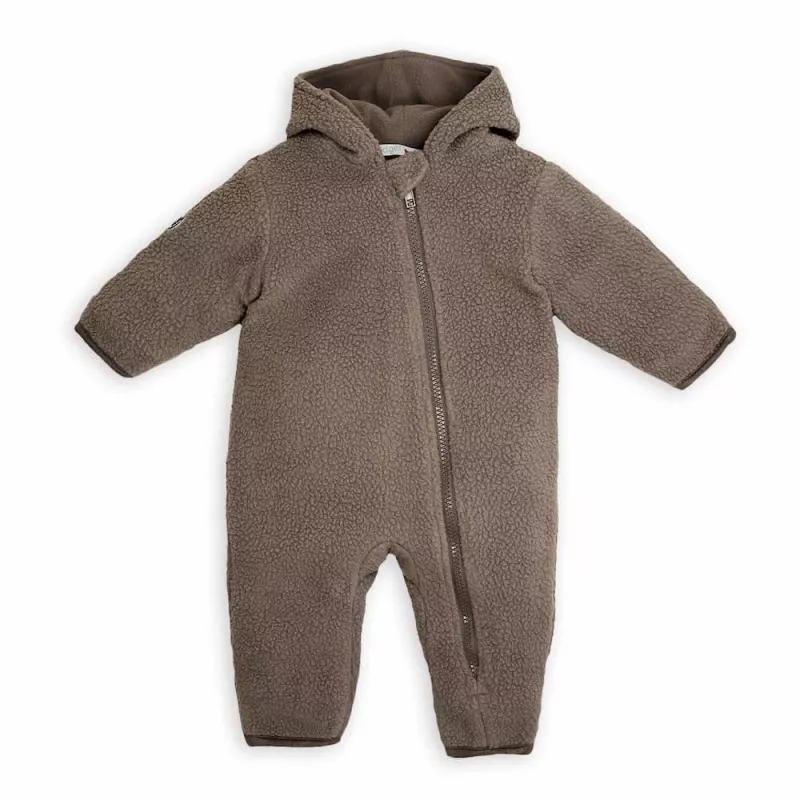 Lodger Skier Teddy baby romper, maat 74, Buffalo