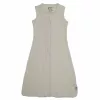 Lodger Hopper Solid mouwloze babyslaapzak, Birke, 50/62