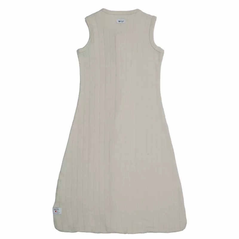 Lodger Hopper Solid mouwloze babyslaapzak, Birke, 50/62