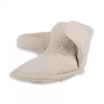 Lodger Slipper Teddy babyschoentjes, Birke, 12-18 maanden, antislip suède zool, unisex