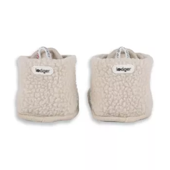 Lodger Slipper Teddy babyschoentjes, Birke, 12-18 maanden, antislip suède zool, unisex