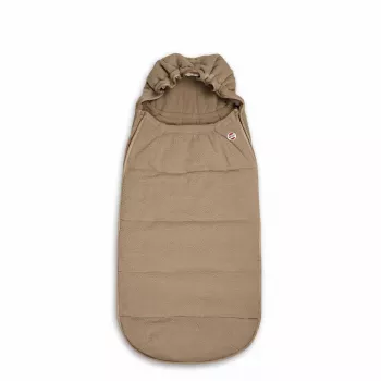 Lodger Mini BunkerTeddy all-season autostoel voetenzak, beige
