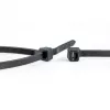 WKK UV-gestabiliseerde zwarte kunststof tie-wraps 530 x 9 mm, 100-pack 110299071