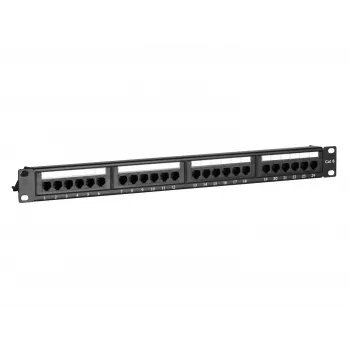 DS-IT CAT 6 UTP netwerk-patchpaneel, 19 inch, 24-poorts DS-Patch6-24UTP