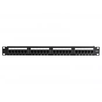 DS-IT CAT 6 UTP netwerk-patchpaneel, 19 inch, 24-poorts DS-Patch6-24UTP