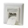 DSIT DC-Wall-In-STP6-I inbouw Cat. 6 afgeschermde dubbele RJ45-contactdoos, ivoor