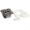 DSIT DC-Wall-In-STP6-I inbouw Cat. 6 afgeschermde dubbele RJ45-contactdoos, ivoor