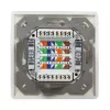 DSIT DC-Wall-In-STP6-I inbouw Cat. 6 afgeschermde dubbele RJ45-contactdoos, ivoor