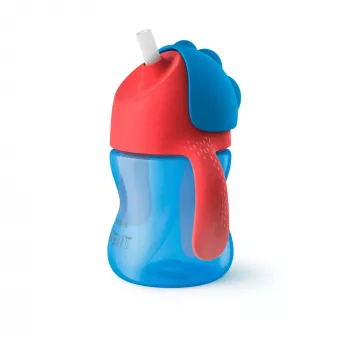 Philips AVENT rietjesbeker met flexibel rietje, 200 ml, 9m+, blauw