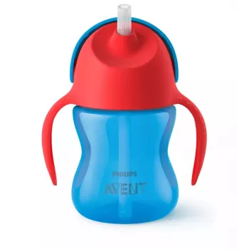 Philips AVENT rietjesbeker met flexibel rietje, 200 ml, 9m+, blauw