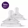 Philips Avent Natural Response siliconen speen middelste flow 1M+ (2 stuks)