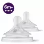 Philips Avent Natural Response siliconen speen, zeer snelle melkstroom, 6m+, 2 stuks