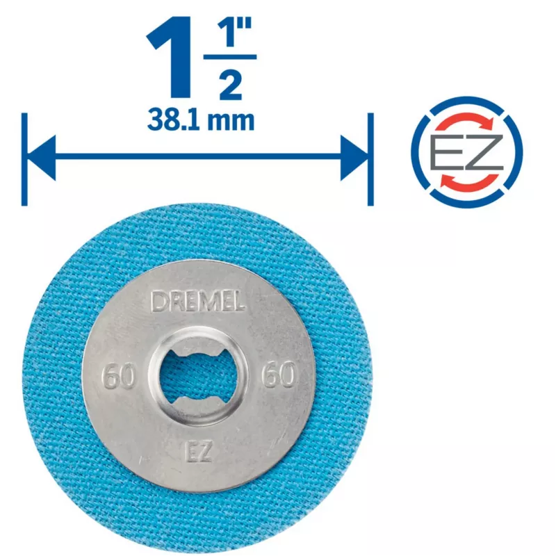 Dremel 2615S411DM schuurschijven, 38,1 mm, korrel 180, 3 stuks