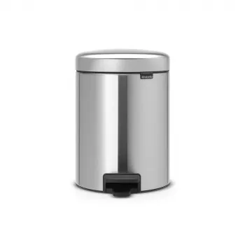 Brabantia NewIcon 5 liter pedaalemmer, matstaal