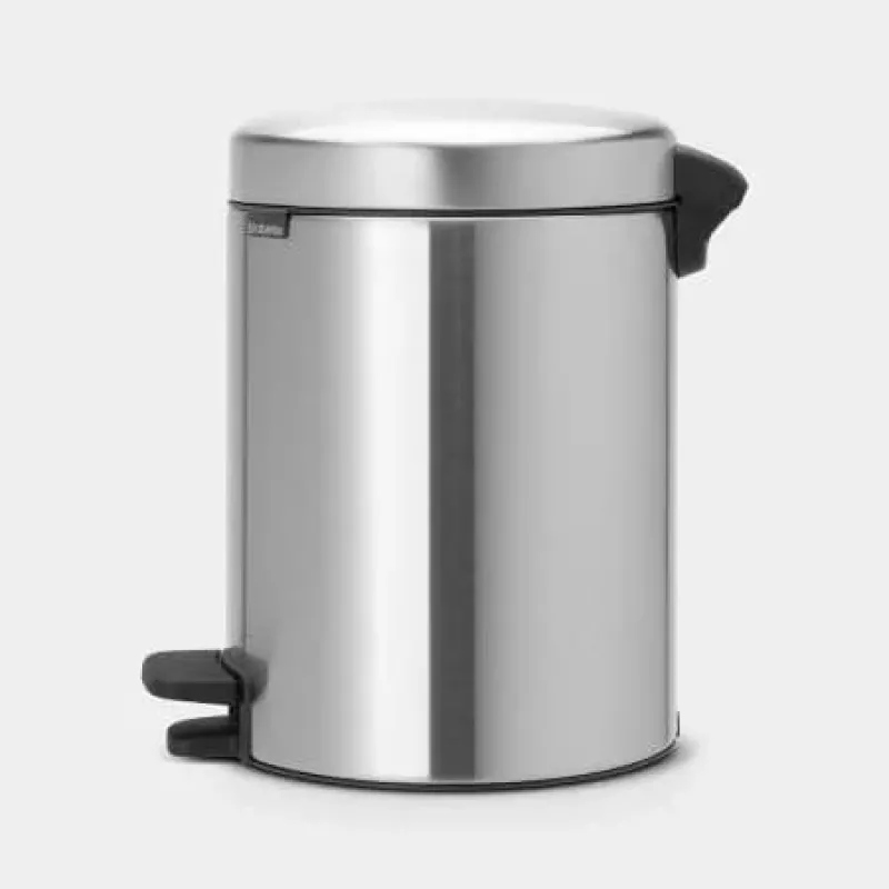 Brabantia NewIcon 5 liter pedaalemmer, matstaal